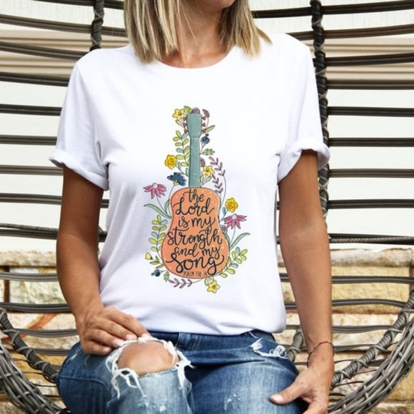 Gildan Other - The Lord Is My Strength And My Song T R shirt